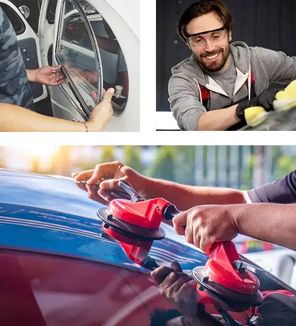 Station de vitrage et pare-brise